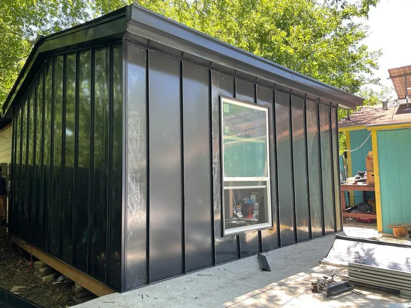 Black standing seam metal wall panels for Roof Inspection in Orinda